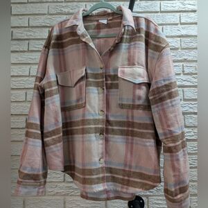 Barbie Pink and Brown Plaid Shirt